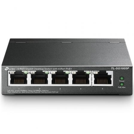 art_tpl-switch20tl-sg1005p_1.jpg Switch TP-Link TL-SG1005P 5 Puertos/ RJ-45 10/100/1000 PoE - Imagen 1