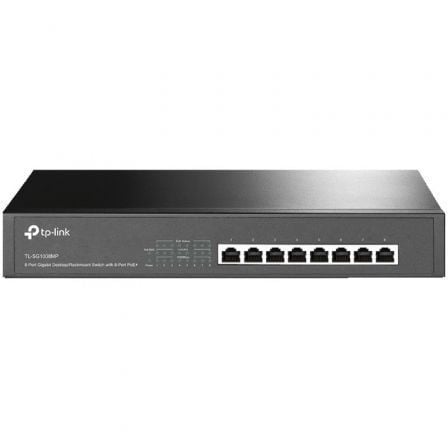 art_tpl-switch20tl-sg1008mp_1.jpg Switch TP-Link TL-SG1008MP 8 Puertos/ RJ-45 10/100/1000 PoE - Imagen 1