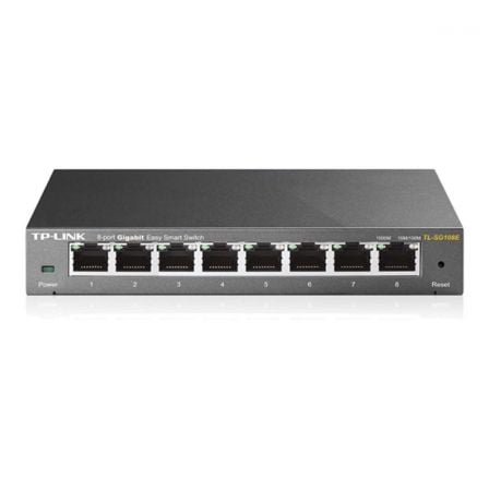 art_tpl-switch20tl-sg108e_1.jpg Switch TP-Link Easy Smart TL-SG108E 8 Puertos/ RJ-45 10/100/1000 - Imagen 1
