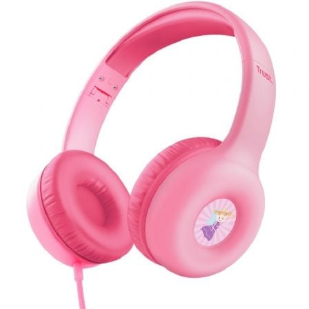 art_tru-aur20nouna20kids20pk_1.jpg Auriculares Infantiles Trust Nouna Kids/ con Micrófono/ Rosas - Imagen 1