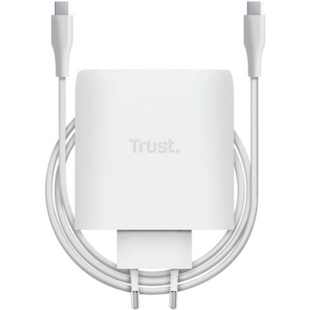 art_tru-carga20maxo20100w202c20wh_1.jpg Cargador de Pared GaN Trust Maxo 100W/ 2xUSB Tipo-C/ Incluye Cable USB Tipo-C/ 100W - Imagen 1
