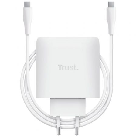 art_tru-carga20maxo2065w20wh20c_1.jpg Cargador de Pared GaN Trust Maxo 65W/ 1xUSB Tipo-C/ Incluye Cable USB Tipo-C/ 65W - Imagen 1