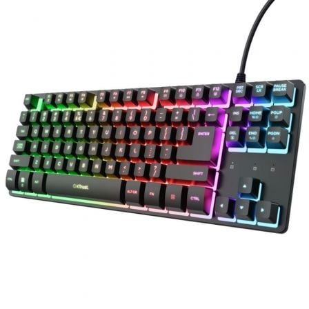 art_tru-tec20gxt2083320thado20bk_1.jpg Teclado Gaming Mecánico Trust Gaming GXT 833 Thado TKL 25888 - Imagen 1