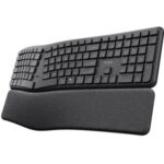 Teclado Inalámbrico por Bluetooth Trust Keyra Multidispositivo Ergonómico
