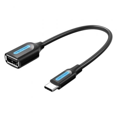 art_ven-adp20ccsbb_1.jpg Cable USB 2.0 Vention CCSBB/ USB Tipo-C Macho - USB Hembra/ 15cm/ 480Mbps/ Negro - Imagen 1