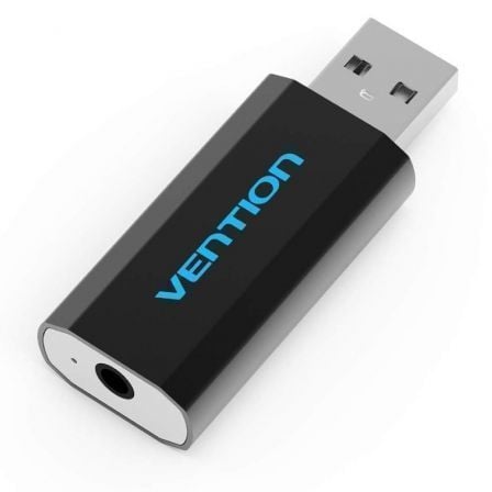 art_ven-adp20vab-s15-b_1.jpg Tarjeta de Sonido Vention VAB-S15-B/ USB Macho - Jack 3.5 Hembra - Imagen 1