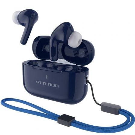 art_ven-aur20echo20lite20e1120pl20bl_1.jpg Auriculares Bluetooth Vention Echo Lite E11 Plus con estuche de carga/ Autonomía 6h/ Azules - Imagen 1