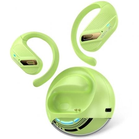 art_ven-aur20nbug0_1.jpg Auriculares Deportivos Bluetooth Vention Open Ear OpenBeat O12 NBUG0 con estuche de carga/ Verdes - Imagen 1