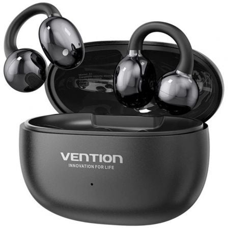 art_ven-aur20nbwb0-ph_1.jpg Auriculares Bluetooth Vention Echo Clip A11 Pro con estuche de carga/ Autonomía 6h/ Negro - Imagen 1