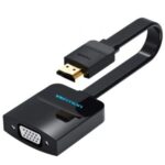 Conversor Vention 74345/ HDMI Macho/ VGA Hembra/ 15cm/ Negro