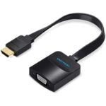 Cable Conversor Vention 74346/ HDMI Macho/ VGA Hembra - Jack 3.5 Hembra/ 20cm/ Negro