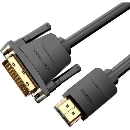 art_ven-cab20abfbj_1.jpg Cable Conversor Vention ABFBJ/ DVI-D Macho - HDMI Macho/ 5m/ Negro - Imagen 1