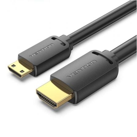 art_ven-cab20aghbf_1.jpg Cable HDMI 4K Vention AGHBF/ HDMI Macho - Mini HDMI Macho/ 1m/ Negro - Imagen 1
