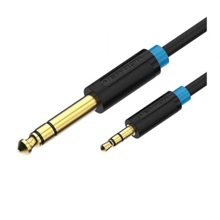 art_ven-cab20babbi_1.jpg Cable Estéreo Vention BABBI/ Jack 6.5 Macho - Jack 3.5 Macho/ 3m/ Negro - Imagen 1