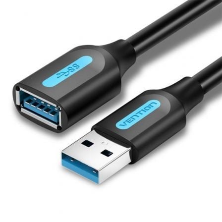 art_ven-cab20cbhbd_1.jpg Cable Alargador USB 3.0 Vention CBHBD/ USB Macho - USB Hembra/ 5Gbps/ 50cm/ Negro - Imagen 1