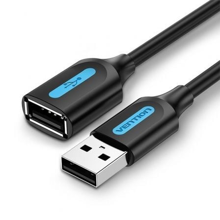 art_ven-cab20cbibd_1.jpg Cable Alargador USB 2.0 Vention CBIBD/ USB Macho - USB Hembra/ 50cm/ Negro - Imagen 1