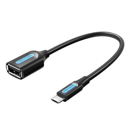 art_ven-cab20ccubb_1.jpg Cable USB 2.0 Vention CCUBB/ MicroUSB Macho - USB Hembra/ 480Mbps/ 15cm/ Negro - Imagen 1