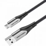 Cable USB 2.0 Vention COAHH/ microUSB Macho - USB Macho/ 480Mbps/ 2m/ Gris