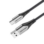 Cable USB 2.0 Tipo-C Vention CODHF/ USB Macho - USB Tipo-C Macho/ 480Mbps/ 1m/ Gris