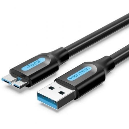art_ven-cab20copbf_1.jpg Cable USB 3.0 Vention COPBF/ USB Macho - MicroUSB Macho/ Hasta 10W/ 5Gbps/ 1m/ Negro - Imagen 1