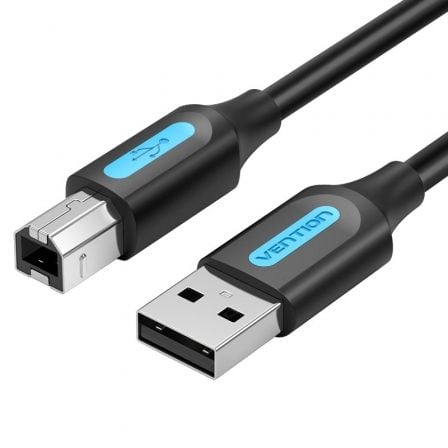 art_ven-cab20coqbf_1.jpg Cable USB 2.0 Impresora Vention COQBF/ USB Tipo-B Macho - USB Macho/ 480Mbps/ 1m/ Negro - Imagen 1