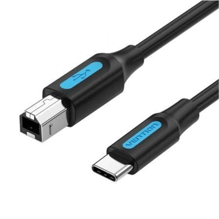 art_ven-cab20cqubh_1.jpg Cable USB 2.0 Tipo-C Vention CQUBH/ USB Tipo-B Macho - USB Tipo-C Macho/ 480Mbps/ 2m/ Negro - Imagen 1
