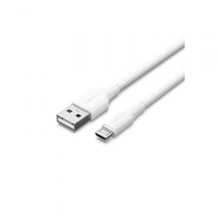 art_ven-cab20ctiwg_1.jpg Cable USB 2.0 Vention CTIWG/ USB Macho - MicroUSB Macho/ Hasta 60W/ 480Mbps/ 1.5m/ Blanco - Imagen 1