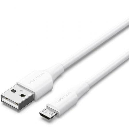 art_ven-cab20ctiwh_1.jpg Cable USB 2.0 Vention CTIWH/ USB Macho - MicroUSB Macho/ 480Mbps/ 2m/ Blanco - Imagen 1