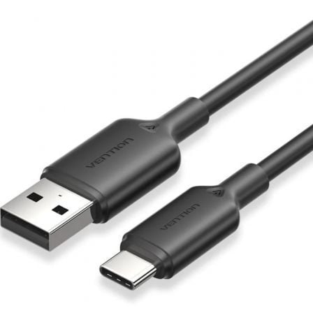 art_ven-cab20ctqbh_1.jpg Cable USB 2.0 Tipo-C Vention CTQBH/ USB Tipo-C Macho - USB Macho/ Hasta 60W/ 480Mbps/ 2m/ Negro - Imagen 1