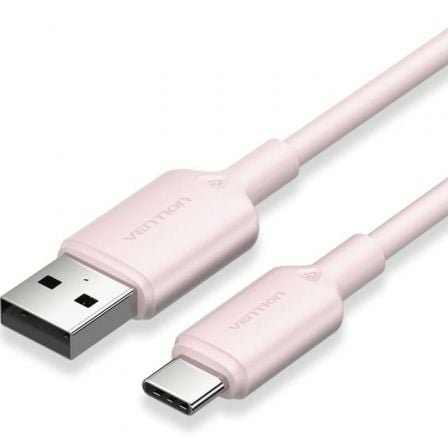 art_ven-cab20ctqph_1.jpg Cable USB 2.0 Tipo-C Vention CTQPH/ USB Tipo-C Macho - USB Macho/ Hasta 60W/ 480Mbps/ 2m/ Rosa - Imagen 1