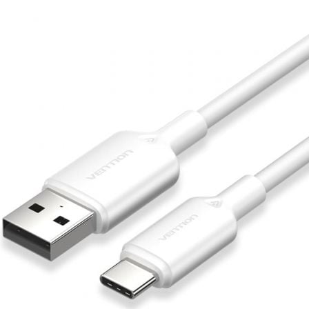 art_ven-cab20ctqwf_1.jpg Cable USB 2.0 Tipo-C Vention CTQWF/ USB Tipo-C Macho - USB Macho/ Hasta 60W/ 480Mbps/ 1m/ Blanco - Imagen 1