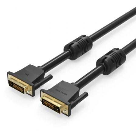 art_ven-cab20eaabg_1.jpg Cable DVI Vention EAABG/ DVI-D Macho - DVI-D Macho/ 1.5m/ Negro - Imagen 1