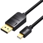Cable Mini DisplayPort 1.4 4K Vention HAABH/ Mini DisplayPort Macho - DisplayPort Macho/ 2m/ Negro