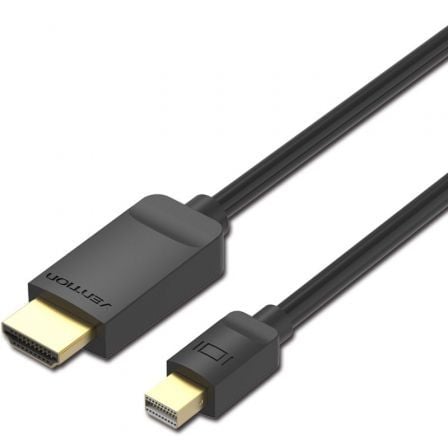art_ven-cab20habbh_1.jpg Cable Conversor Vention HABBH/ Mini DisplayPort Macho - HDMI Macho/ 2m/ Negro - Imagen 1