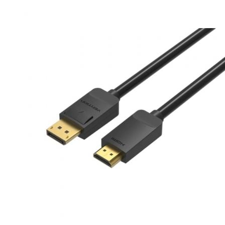 art_ven-cab20hadbg_1.jpg Cable Conversor Vention HADBG/ Displayport Macho - HDMI Macho/ 1.5m/ Negro - Imagen 1