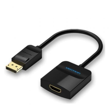 art_ven-cab20hbgbb_1.jpg Conversor Vention HBGBB/ DisplayPort Macho - HDMI Hembra/ 15cm/ Negro - Imagen 1