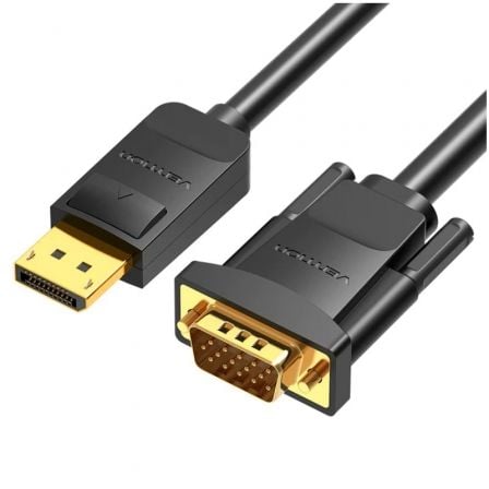 art_ven-cab20hblbg_1.jpg Cable Conversor Vention HBLBG/ DisplayPort Macho - VGA Macho/ 1.5m/ Negro - Imagen 1