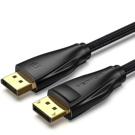 art_ven-cab20hccbg_1.jpg Cable DisplayPort 1.4 8K Vention HCCBG/ DisplayPort Macho - DisplayPort Macho/ 1.5m/ Negro - Imagen 1