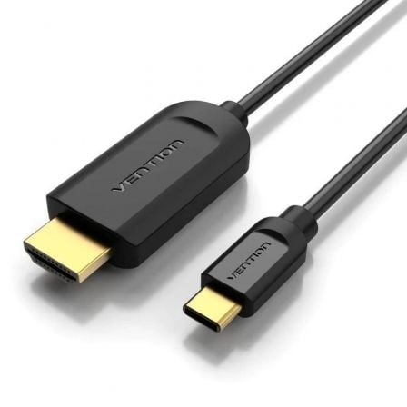 art_ven-cab20hdmi20cgubf_1.jpg Cable Conversor HDMI 1.4 4K Vention CGUBF/ USB Tipo-C Macho - HDMI Macho/ 1m/ Negro - Imagen 1