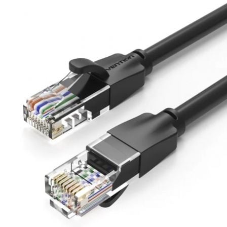 art_ven-cab20ibebf_1.jpg Cable de Red RJ45 UTP Vention IBEBF Cat.6/ 1m/ Negro - Imagen 1
