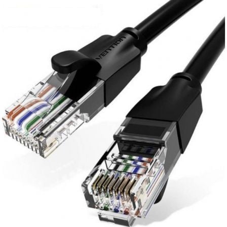 art_ven-cab20ibebk_1.jpg Cable de Red RJ45 UTP Vention IBEBK Cat.6/ 8m/ Negro - Imagen 1