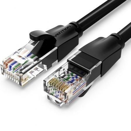 art_ven-cab20ibebs_1.jpg Cable de Red RJ45 UTP Vention IBEBS Cat.6/ 25m/ Negro - Imagen 1