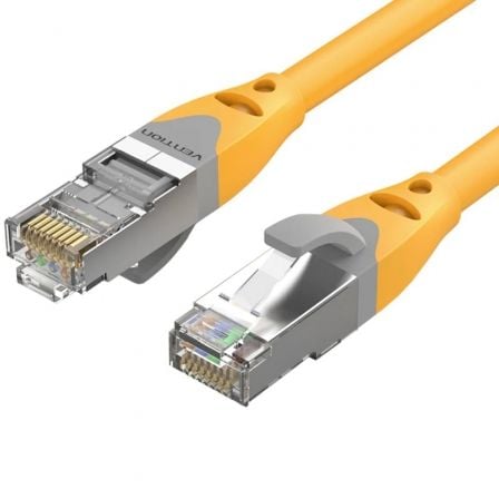art_ven-cab20ibhyf_1.jpg Cable de Red RJ45 SFTP Vention IBHYF Cat.6a/ 1m/ Naranja - Imagen 1