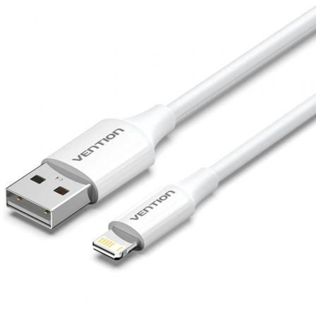 art_ven-cab20laiwf_1.jpg Cable USB 2.0 Lightning Vention LAIWF/ USB Macho - Lightning Macho/ 480Mbps/ 1m/ Blanco - Imagen 1