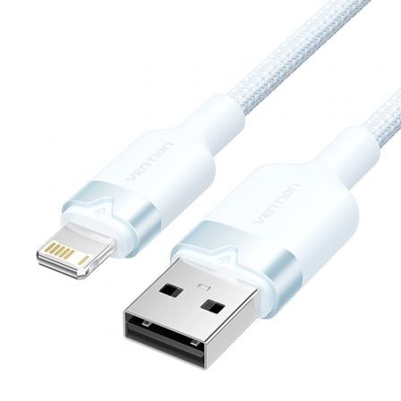 art_ven-cab20lansf_1.jpg Cable USB 2.0 Lightning Vention LANSF/ USB Macho - Lightning Macho/ 480Mbps/ 1m/ Azul - Imagen 1
