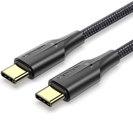 art_ven-cab20taubh_1.jpg Cable USB 2.0 Tipo-C 3A Vention TAUBH/ USB Tipo-C Macho - USB Tipo-C Macho/ 480Mbps/ 2m/ Negro - Imagen 1