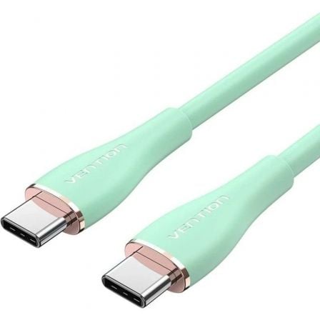 art_ven-cab20tawgf_1.jpg Cable USB 2.0 Tipo-C Vention TAWGF/ USB Tipo-C Macho - USB Tipo-C Macho/ Hasta 100W/ 480Mbps/ 1m/ Verde - Imagen 1