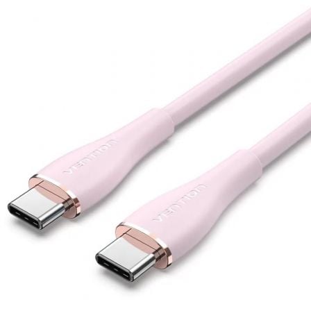 art_ven-cab20tawpf_1.jpg Cable USB 2.0 Tipo-C Vention TAWPF/ USB Tipo-C Macho - USB Tipo-C Macho/ Hasta 100W/ 480Mbps/ 1m/ Rosa - Imagen 1