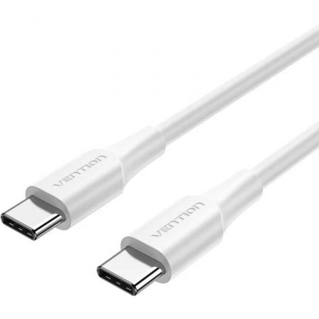 art_ven-cab20trcwh_1.jpg Cable USB 2.0 Tipo-C 3A Vention TRCWH/ USB Tipo-C Macho - USB Tipo-C Macho/ Hasta 60W/ 480Mbps/ 2m/ Blanco - Imagen 1