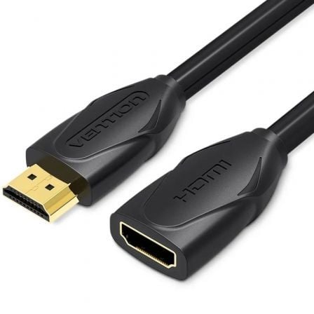 art_ven-cab20vaa-b06-b300_1.jpg Cable Alargador HDMI Vention VAA-B06-B300/ HDMI Macho - HDMI Hembra/ 3m/ Negro - Imagen 1